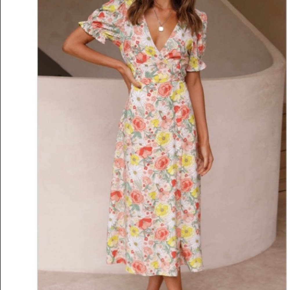 Midi wrap dress